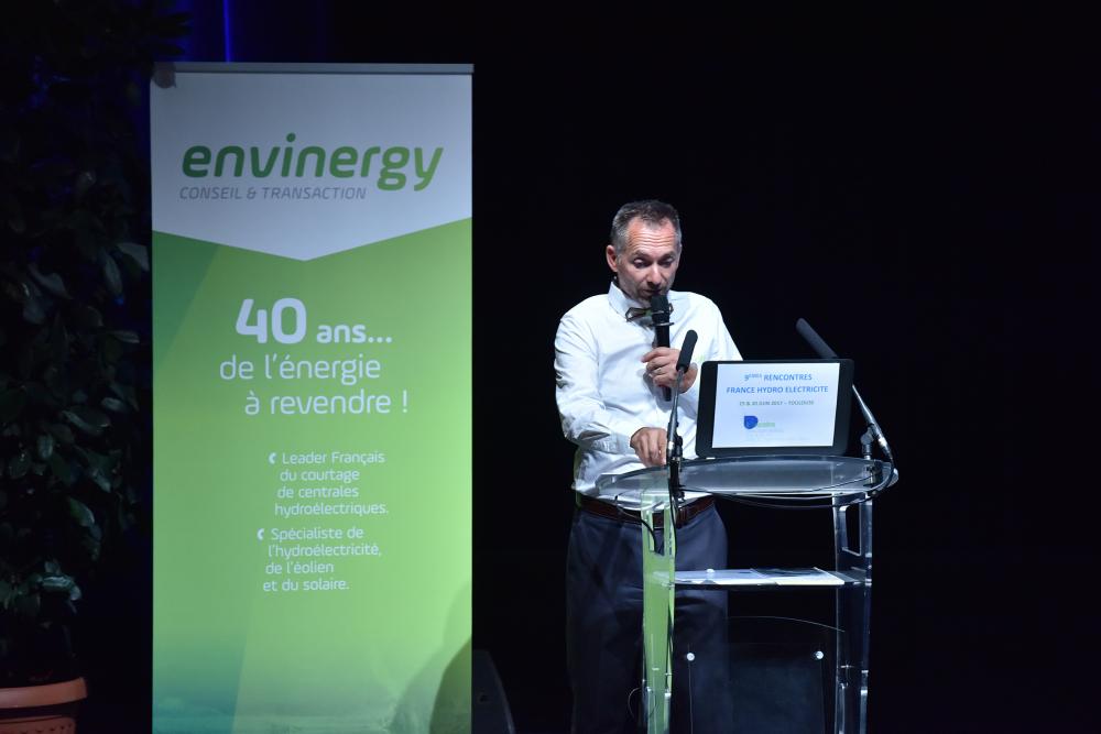 Eric Reisse speaker Envinergy des trophées de la petite hydro