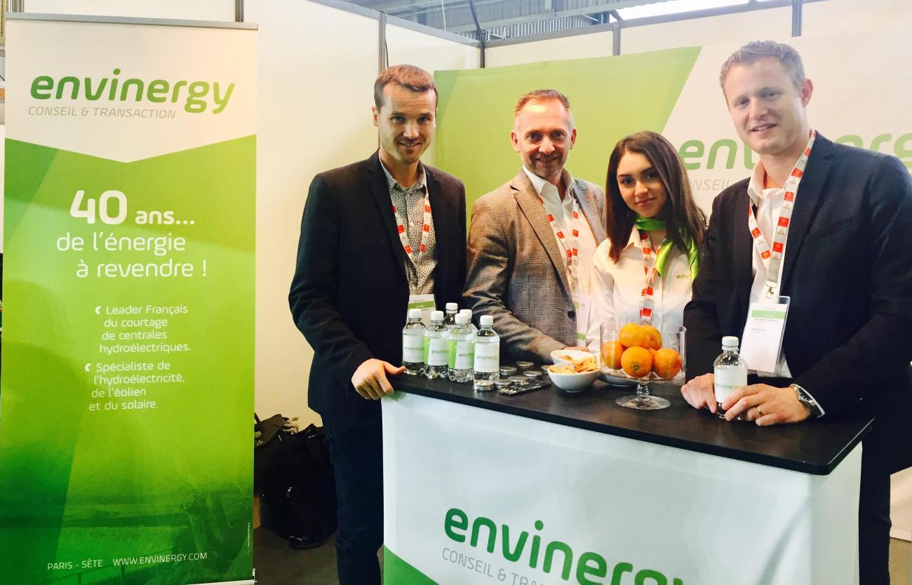 Nicolas Picard, Eric Reisse, Wassila Akhouad et Antoine Guibert au salon Energaïa à Montpellier