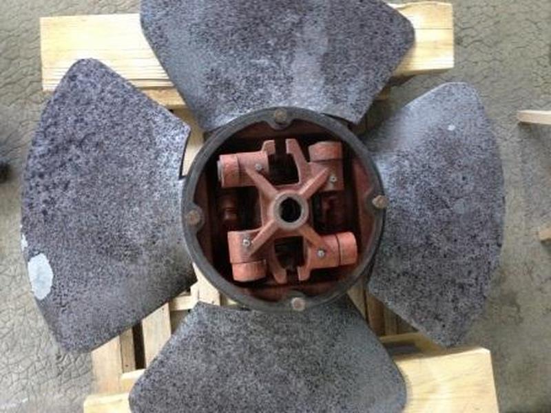 roue d'une turbine Kaplan après sablage