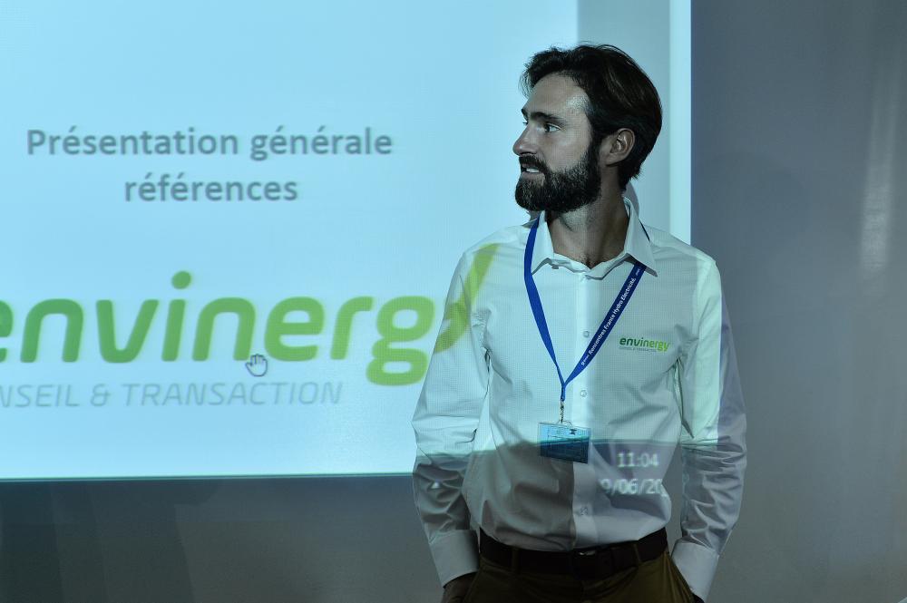 Simon Collot présentant Envinergy