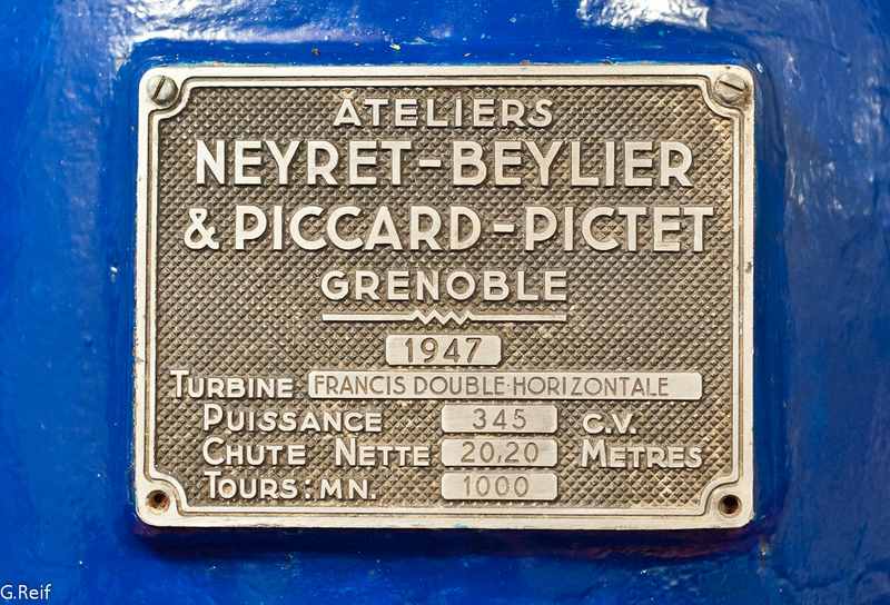 turbine Francis Neyret Beylier Piccard Pictet