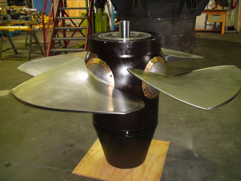 turbine Kaplan à pales variables fabriquée par Bouvier