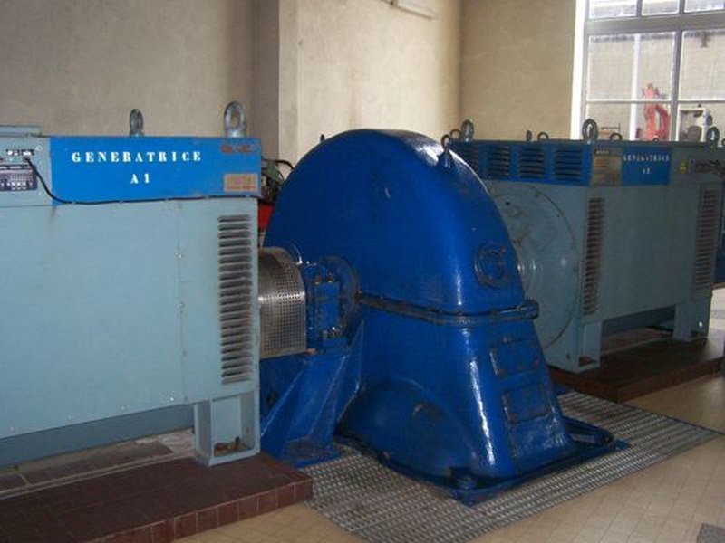 turbine Pelton avec 2 génératrices
