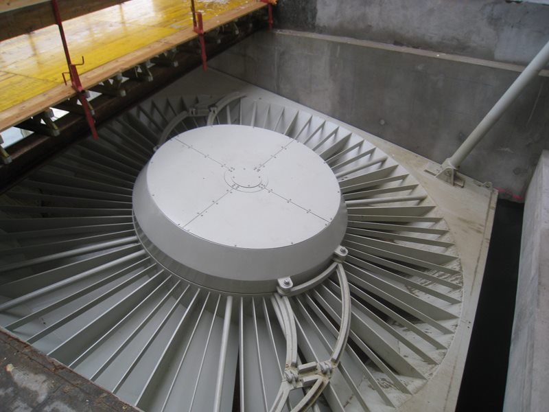 turbine VLH en cours de montage